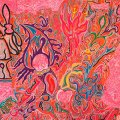 FLUTE & VOICE - Imaginations Of Light  Hallo Rabbit - 2 LP  BOOKLET WahWah Krautrock Psychedelic